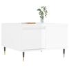 VidaXL Coffee Table High Gloss White 55x55x36.5 Cm Engineered Wood 830750