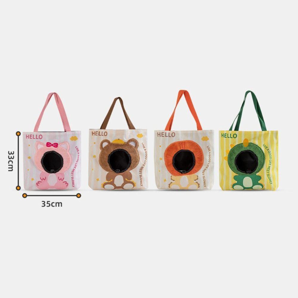 Breathable Cat Carrier Bag Portable Pet Carrying Bag Portable Canvas Pet Carrier Bag  Pet Handbag