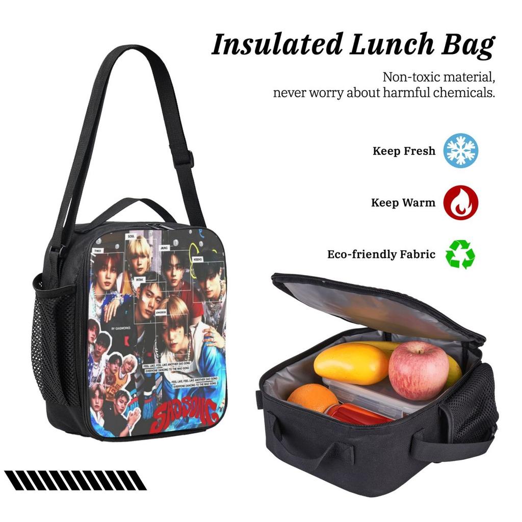 3Pcs DUH! P1Harmony Kpop Accessories Backpack Set for Kids Pen Bags Bookbag Sets with Lunch Box For School Students Daypack