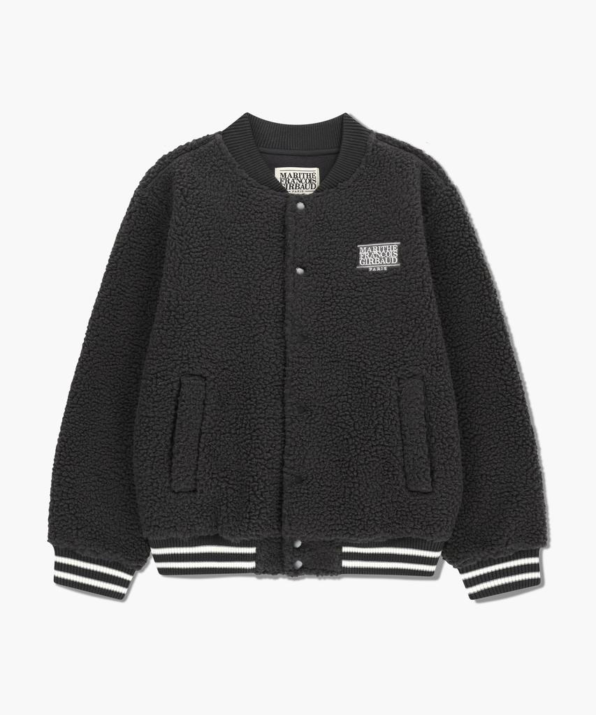 Marith + Franois Girbaud Fleece Varsity Jacket Charcoal