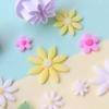 4pezzi Mini Fiore Margherita Taglierino in Argilla Polimerica Designer INS Fai da Te Gioielli Modellazione Texture Decorazione Floreale Stampo da Taglio a Pressione Primavera