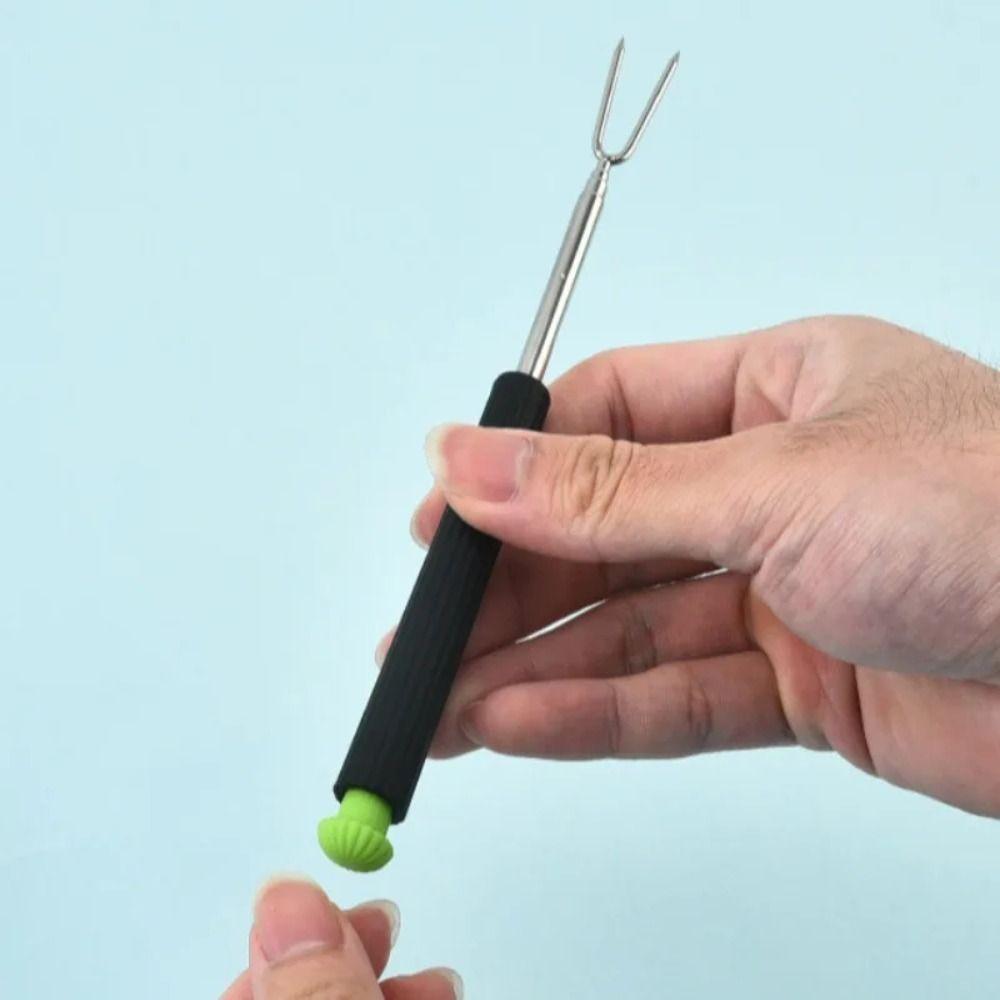 6Pcs Telescopic Fondue Forks Stainless Steel Grilling Fork Chocolate Fruits Sticks Grilling
