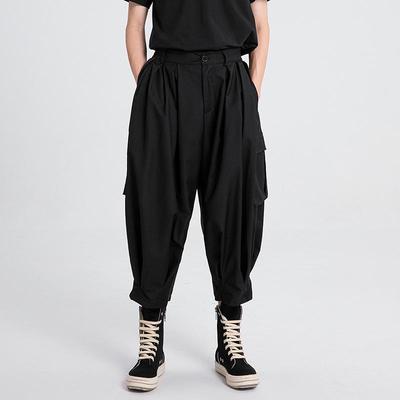 Mono casual neutro de pierna ancha para hombre - Pantalones rectos holgados nuevos