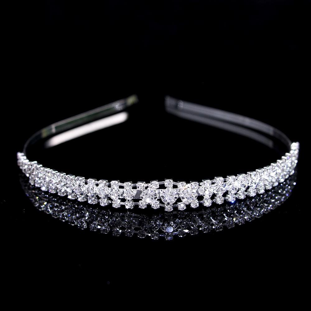 Fashion Multi-Layer Pearl Headband Women'S High-End Claw Chain Exquisite Rhinestone Love Accessories Bridal Hair Accessories