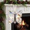 Weihnachtsbaum-Hänge-Dekoration Bargeld-Geschenk-Schmuckstück, Acryl-Schmetterling Geldhalter mit Eingebaut?in Ornament für durchsichtiges Fach, Weihnachtsbaum,