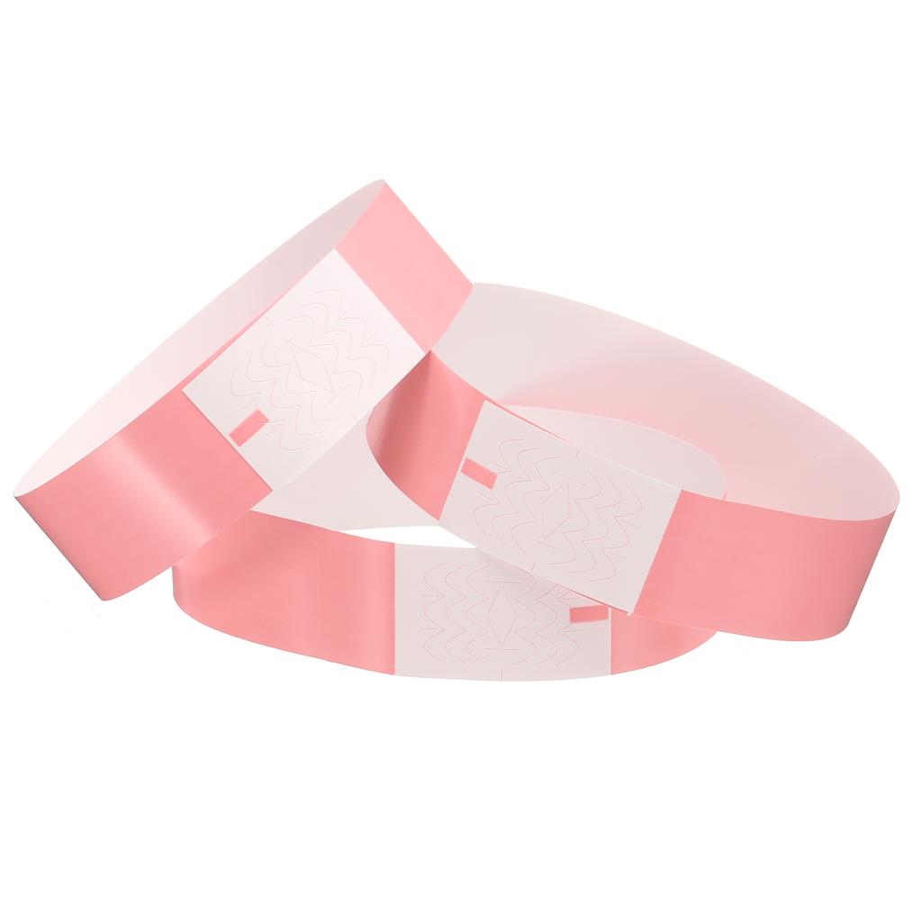 100Pcs Paper Wristbands Neon Party Wristbands Colored Wristbands Waterproof Paper Club Arm Bands for Events Party Concert Bar