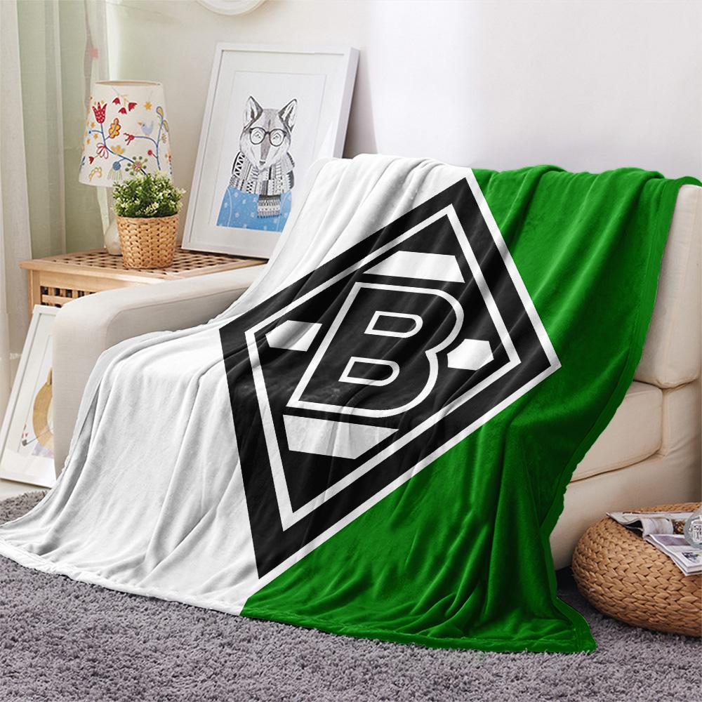 Borussia Print Flannel Blanket, High quality Comfortable for All Seasons, Home Decor, Warmth and Comfort, Perfect for Christmas Gifts