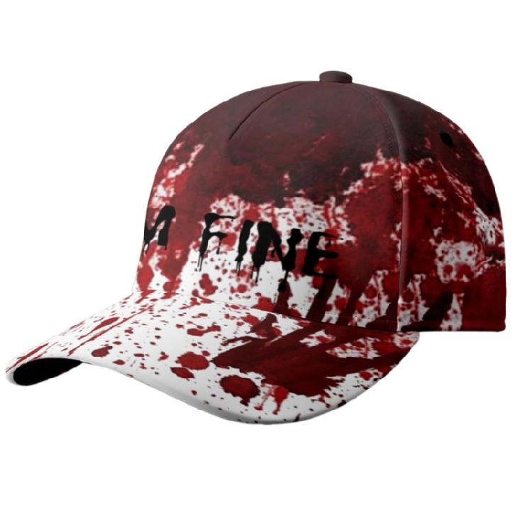 Creep Halloween Baseball Hat for Various Parties Unisex Baseball Caps for Costume Enthusiasts Halloween Props Headpiece