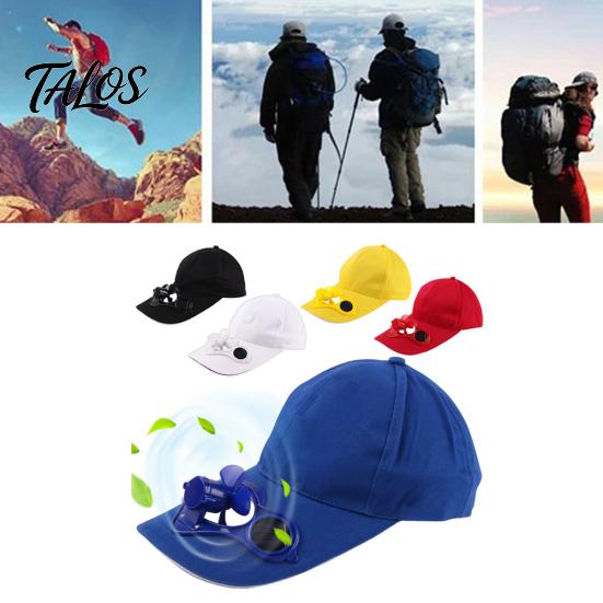 Güneş Enerjili Serin Fanlı Unisex Outdoor Balıkçılık Beyzbol Şapkası Günlük Plaj Şapkası