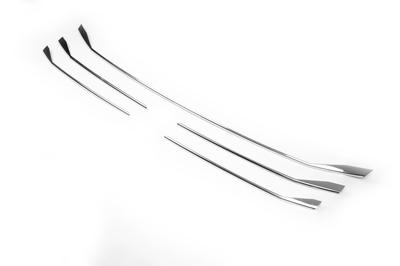 Grille Covers Chrome 2019-2025 (6 Pcs, Stainless Steel) OmsaLine - Italian Stainless Steel for Volkswagen T6