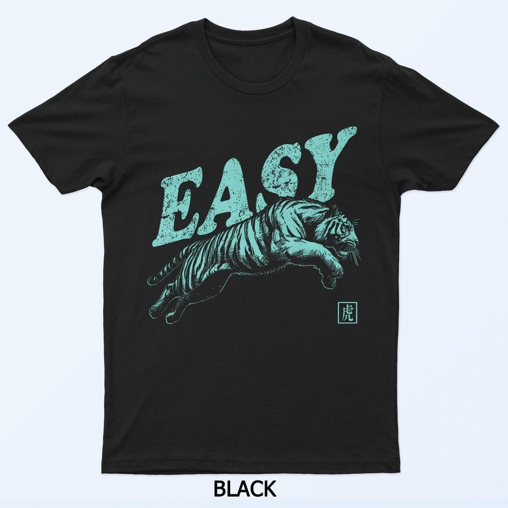 

Easy Tiger Vintage Distressed Retro Graphic Art T-Shirt 4XL
