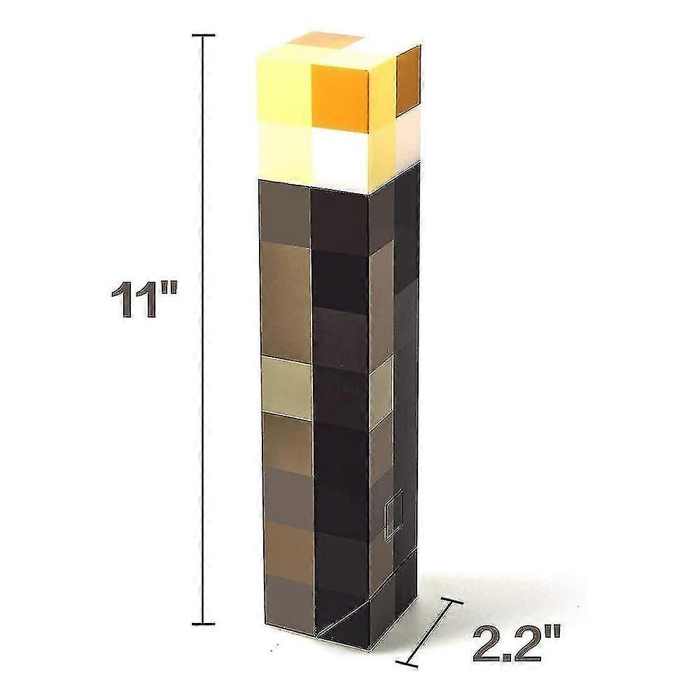 LED Night Light Minecraft Gaming Torch Light Bedroom Decor Gift, 1 Piece
