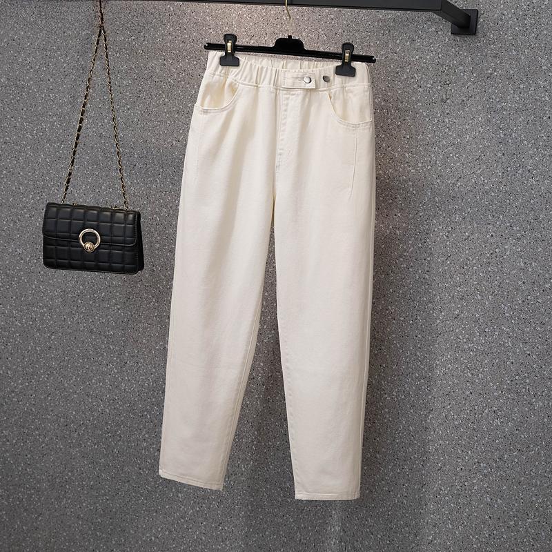 Noua Iarna Pantaloni Lungi Marime Plus Femei Blugi Denim Pantaloni Harem Pantaloni Largi Casual Bumbac