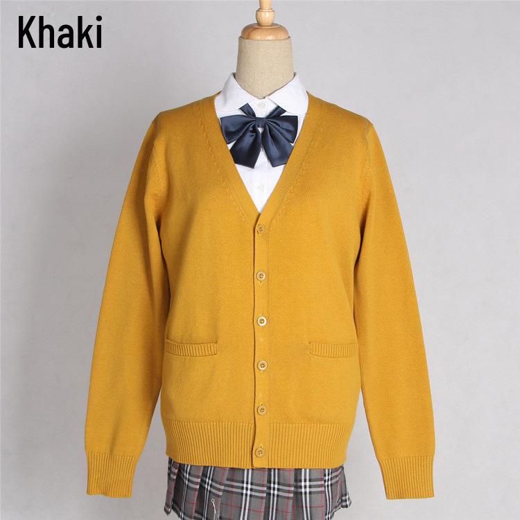 Svetr kardigan ve stylu sen pro JK pro ženy - Vysokoškolská uniforma, jaro a podzim