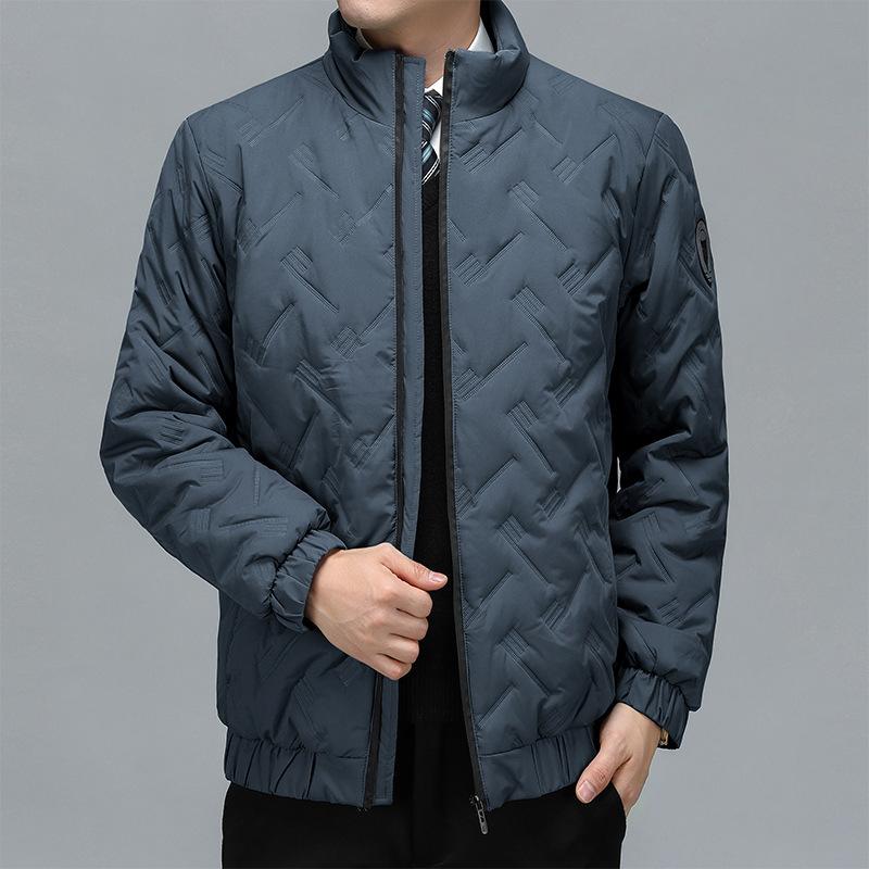 

2025 новая мужская бархатная куртка с хлопковой подкладкой теплая и ветрозащитная модная бархатная одежда одежда для дедушки воротник-стойка для среднего и пожилого возраста 6XL