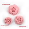 Korean Camellia Fabric Flower Corsage for DIY Headdress and Jewelry Accessories