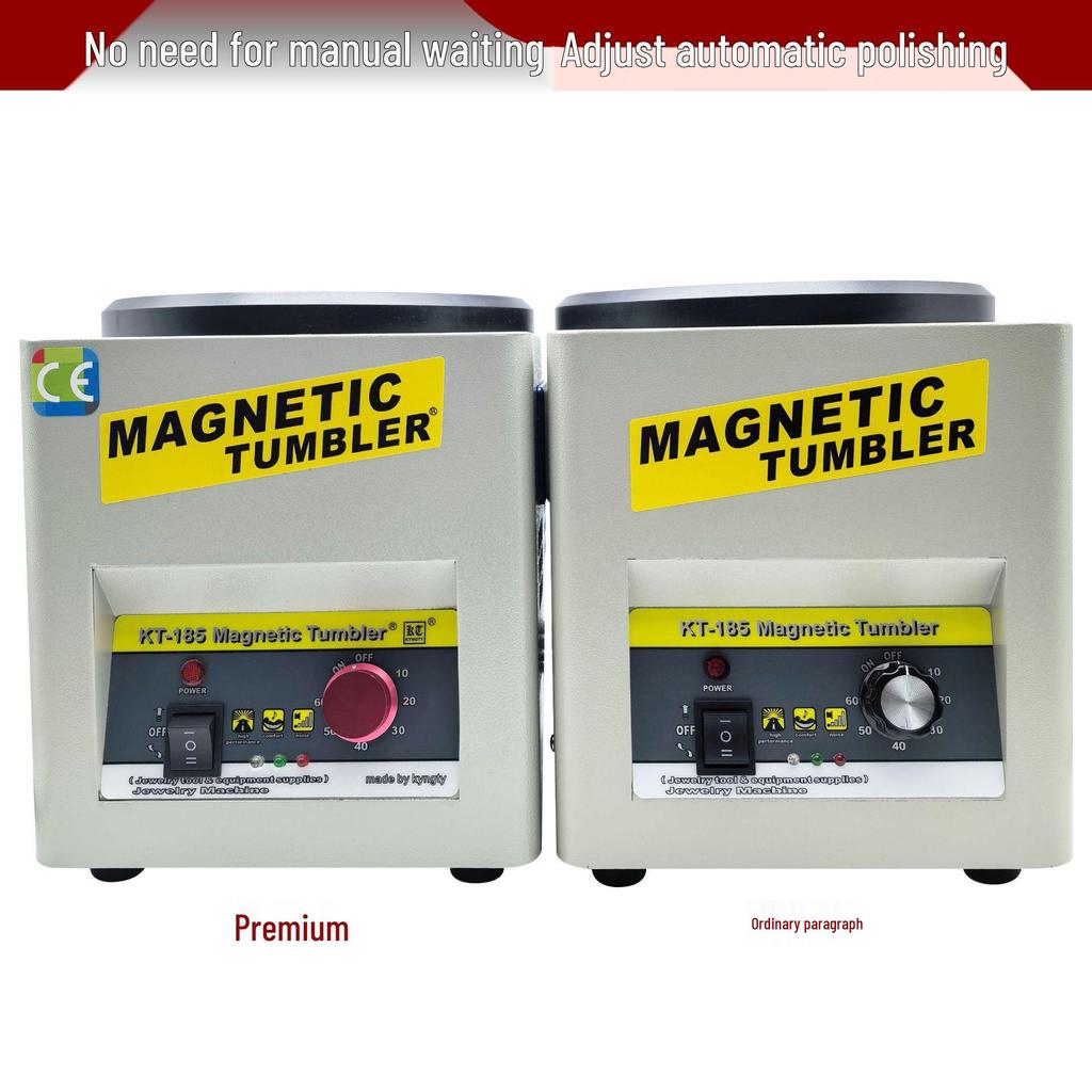 KT185 Magnetischer Polierer für Rost, Entgraten, Schmuckreinigung, Fleckenentfernung und Präzisionsmetallschleifen und Polieren