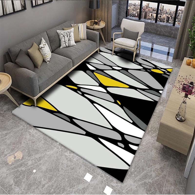 Geometric Living Room Bedroom Entrance Carpet Floor Mat Machine Washable Floor Mat