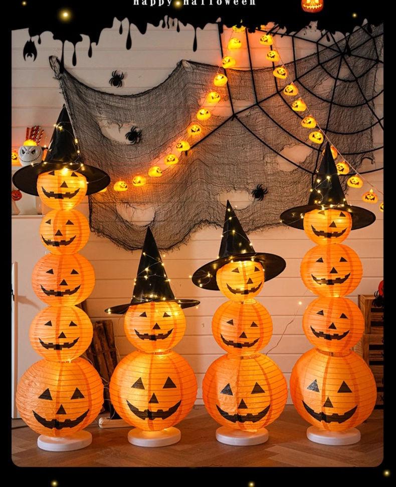 Halloween Luminous Pumpkin Lanterns for Bar and Kindergarten Decor