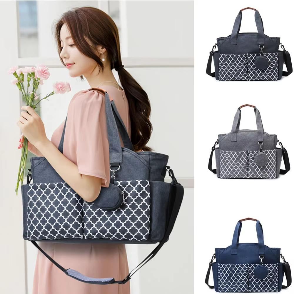 Large Capacity Mommy Bag Multi-compartment Mom Handbag Practical Mom Stroller Bag  Shopping
