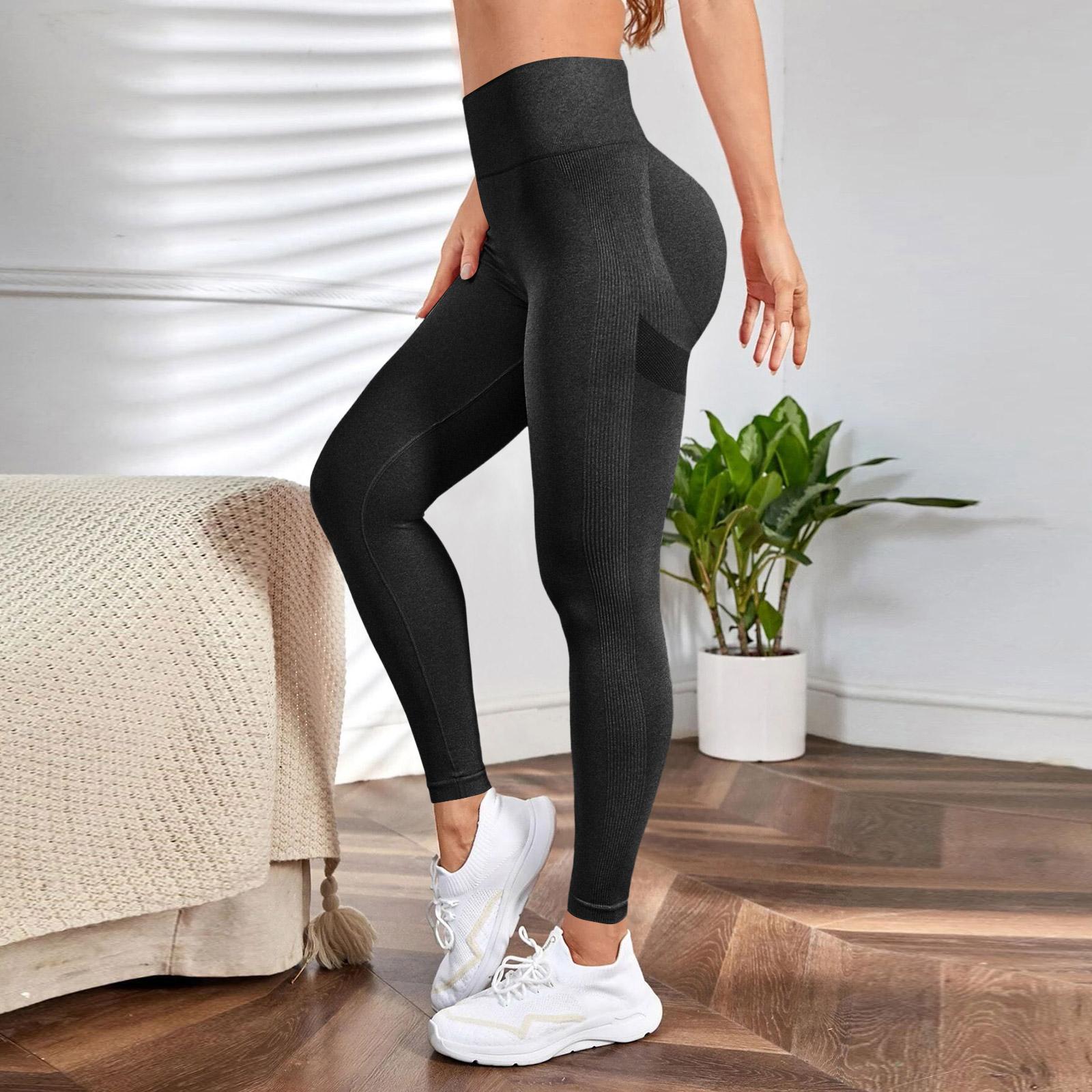 Women s Casual Wide Leg Pants High Waist Elastic Comfortable Trousers L