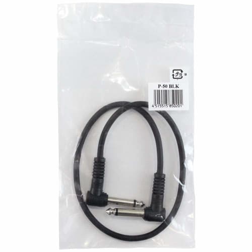 Kikutani TECH Patch Cable, 50cm (L/L), 5mm Diameter, P-50, Black
