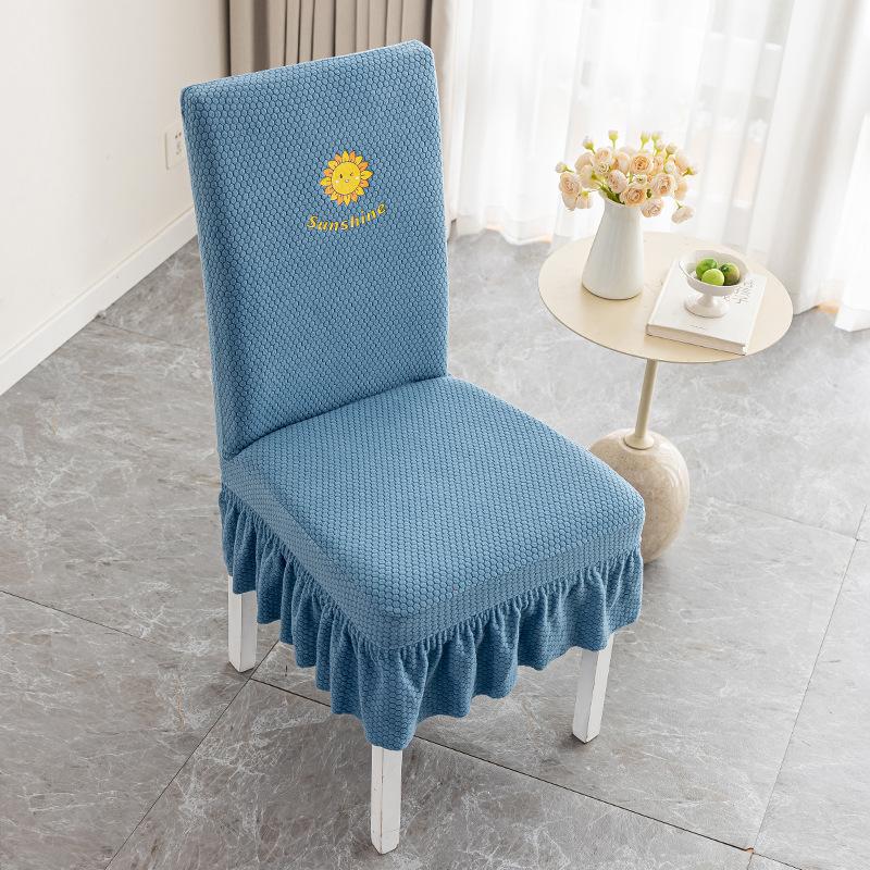 

Universal Thickened One-piece Elastic Hotel Restaurant Restaurant Chair Cover Anti-smudge Stool Cover Household Chair Cover 42*38*38cm