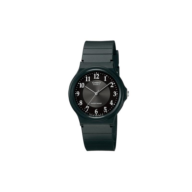 

Casio YOUTH series-disc three-hand fashion simple business versatile unisex classic pointer black plate waterproof quartz movement resin MQ-24-1B3 чёрный