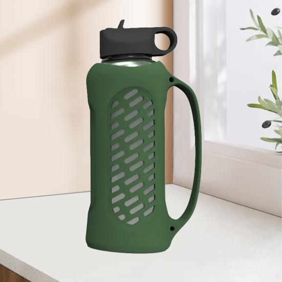 Bottle Cover BPA Free Anti-scratch Hollow Out Design Silicone Portable 40oz Thermal Mug Protector Sleeve Kitchen Gadget