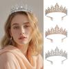 Bride's Crown Headwear  Alloy Rhinestone Hair Band Wedding Crown  Birthday Hair Accessory  Style Headband Accessory