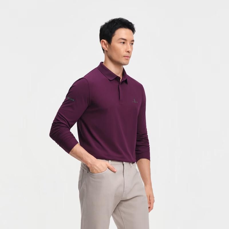 Biyinlefen Men's Long Sleeve Polo Shirt