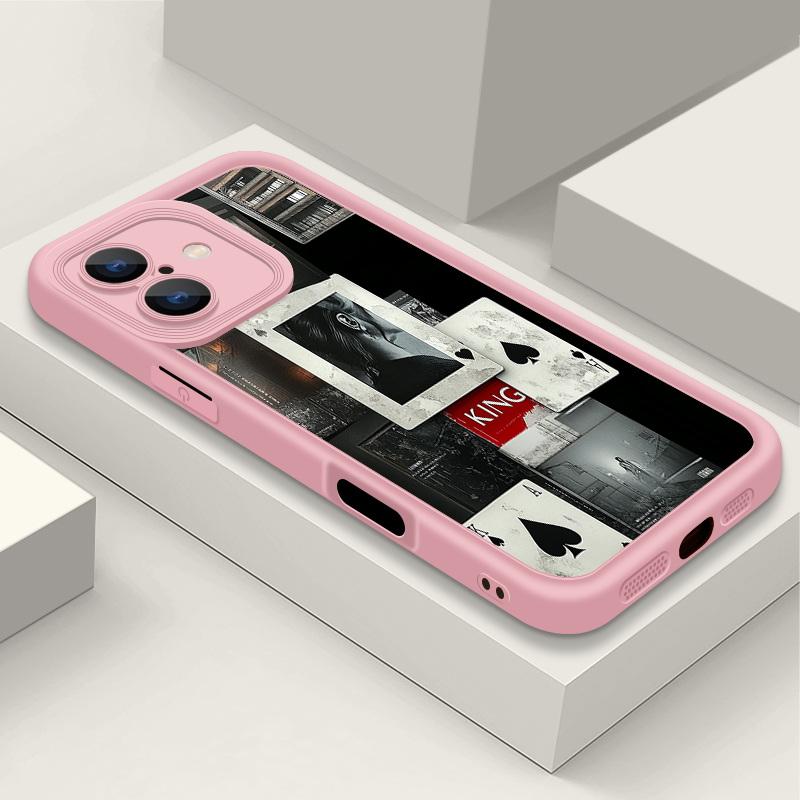 Мягкий силиконовый чехол с рисунком туза пик для iPhone 16 Pro Max 15 Plus 14 13 Pro 12 — фото 20