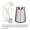 -Golf Putting Practice Mirror Putting Mirror Alignment Training Aid Golf Practice Putter Mirror Eye Line