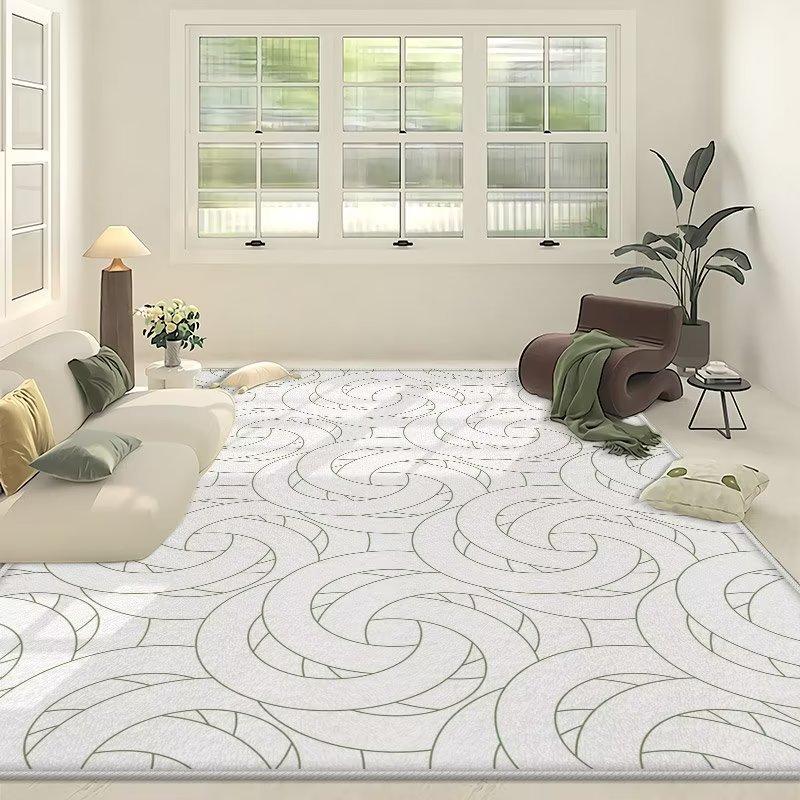Simple Living Room Carpet Coffee Table Modern Large Area Household Use Anti Slip Room Bedroom Bedside Mat