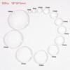 Clear Transparent Round Glass Cabochon 10/50 Pcs 6-40mm Flat Back for Scrapbooking Jewelry Making Craft Supplies