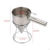 Takoyaki Batter Dispenser Controlled Pouring Stainless Steel Funnel Easy To Clean Cooking