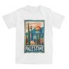 2025 Summer Couple T-Shirt Vintage Palestine Jerusalem Peace T Shirts Leisure Summer Tees Aesthetic Print Cotton Tops Gift Idea