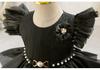 Frühlings-/Sommer-Festkleid für Kinder mit Perlen & 3D-Blumen - Kleinkind & Kleinkind