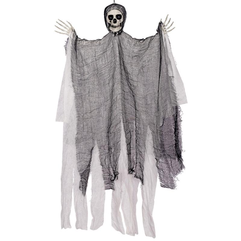Scary Halloween Skull Hanging Ghost Party Decoration Creepy Skull Ghost Pendant for Halloween Themed Parties