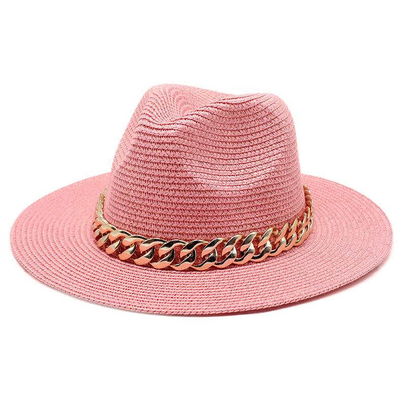 Internet Celebrity Chain Jazz Straw Hat Casual Versatile Sun Hat Travel Vacation Straw Hat Sun Hat Sun Hat