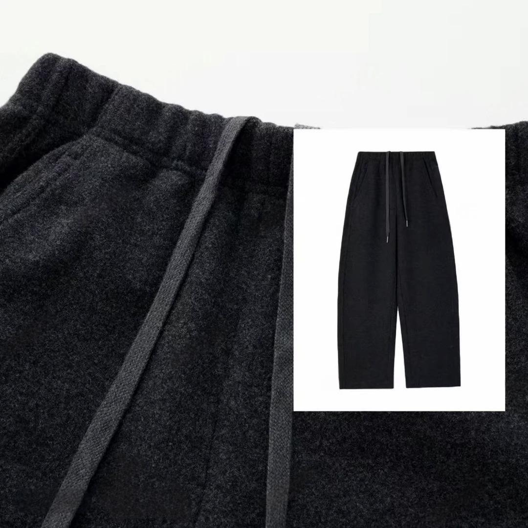 

2025 Winter Slimming Velvet Cashmere & Silk Straight-Leg Pants 2XL [Recommended 145-155 lbs]