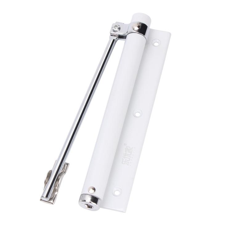 

1pcs Adjustable Door Closer Single Spring Strength Surface Mounted Mini Automatic Closing Fire Rated Door Hardware 180*165*53mm белый