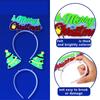 Fluorescent Hairband For Nighttime Event Soft Elastic Noctilucence Hairhoop for Christmas Party Gathering