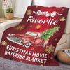 Cartoon Christmas digitalprinted polyester Bedroom velvet flannel cover blanket Fleece soft sofa cover blankets for beds