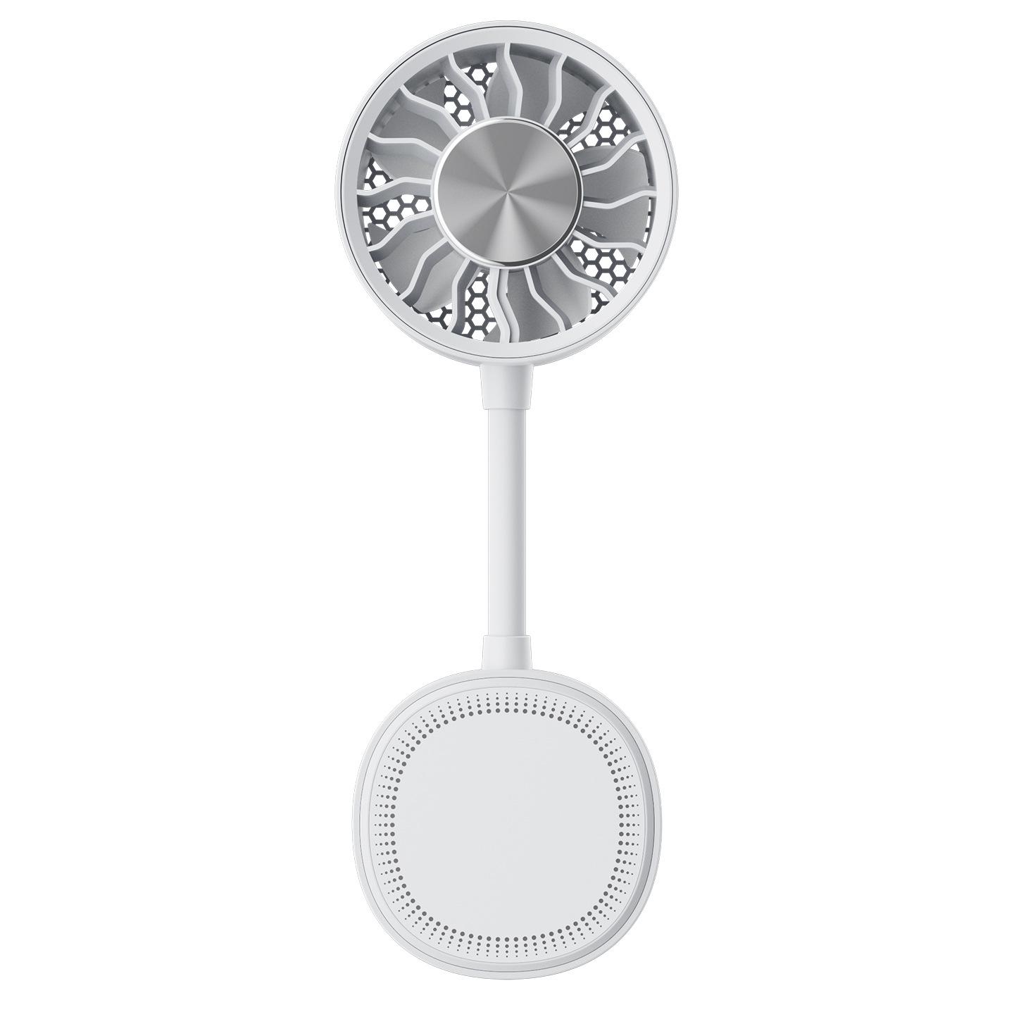Magnetic Foldable Handheld Fan with Semiconductor Cooling & Digital Display Standard Version белый