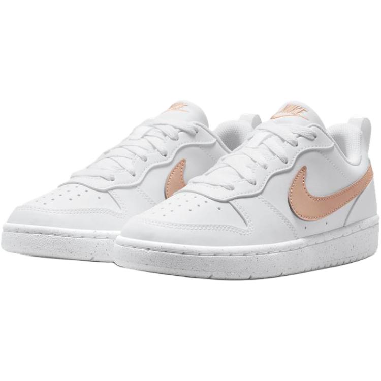 Nike Court Borough Low Recraft GS Białe Trampki Dziecięce Błyszczące DV5456141