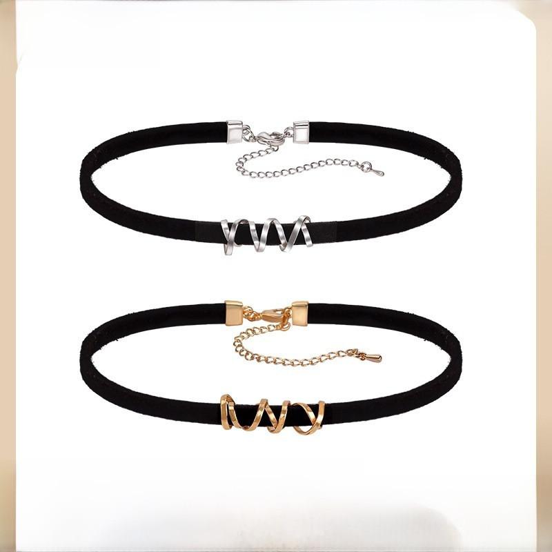 Neck Beautiful Womens Chain In Sleek Black Alloy Modern Choker Necklace For Wear Casual