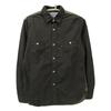 JUNYA WATANABE MAN WD-B022 Black Cotton Broad Wool Flannel Check Long Sleeve Shirt tops XS blackUsed