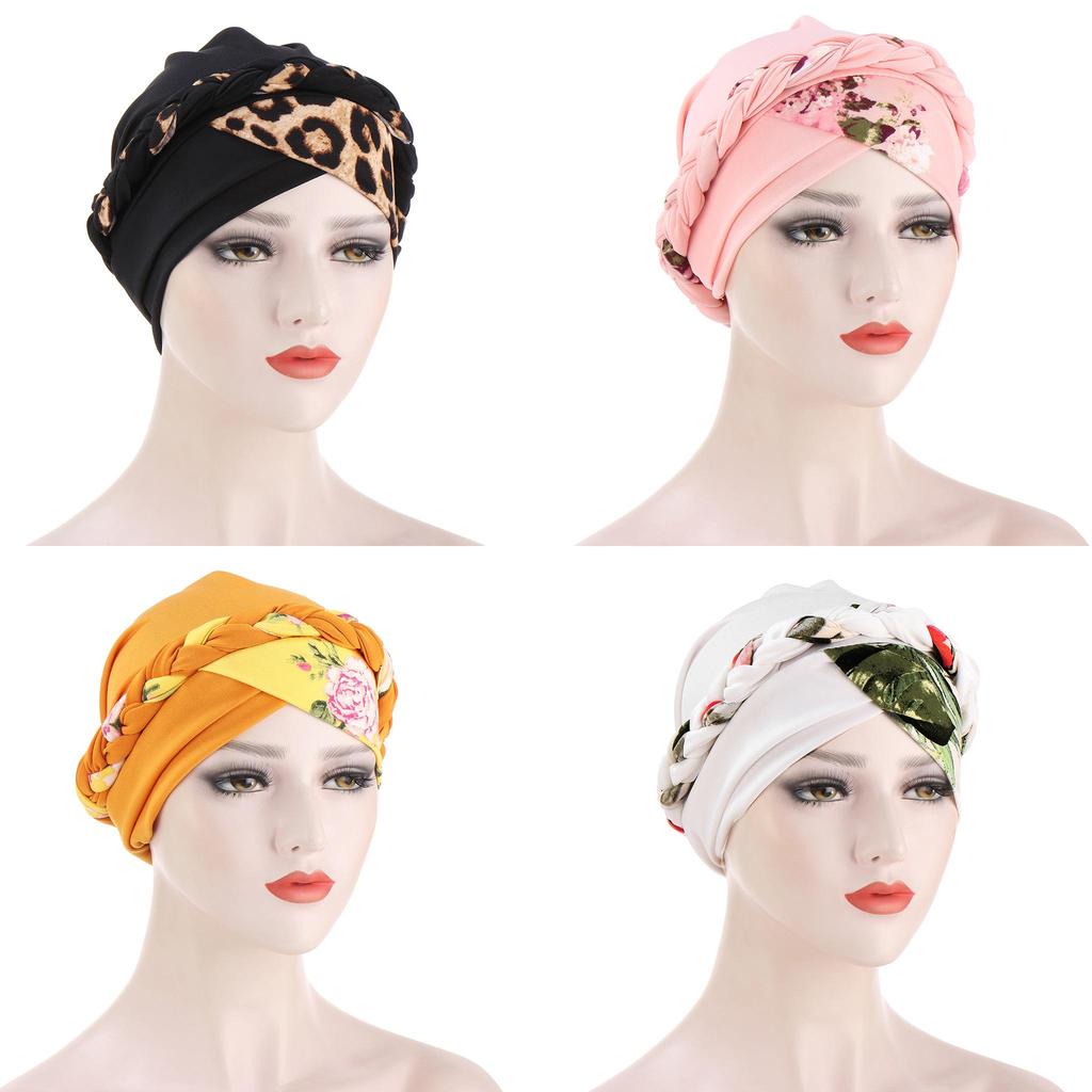 Polyester Leopard Print Headscarf For Women Stylish Comfortable Fashion Accessory