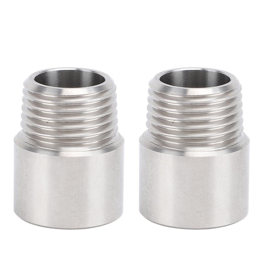 Pair of 1 2 Inch NPT Male To 1 2 Inch NPT Female Pipe Fitting Stainless Steel Pipe Fitting Adapter Coupler